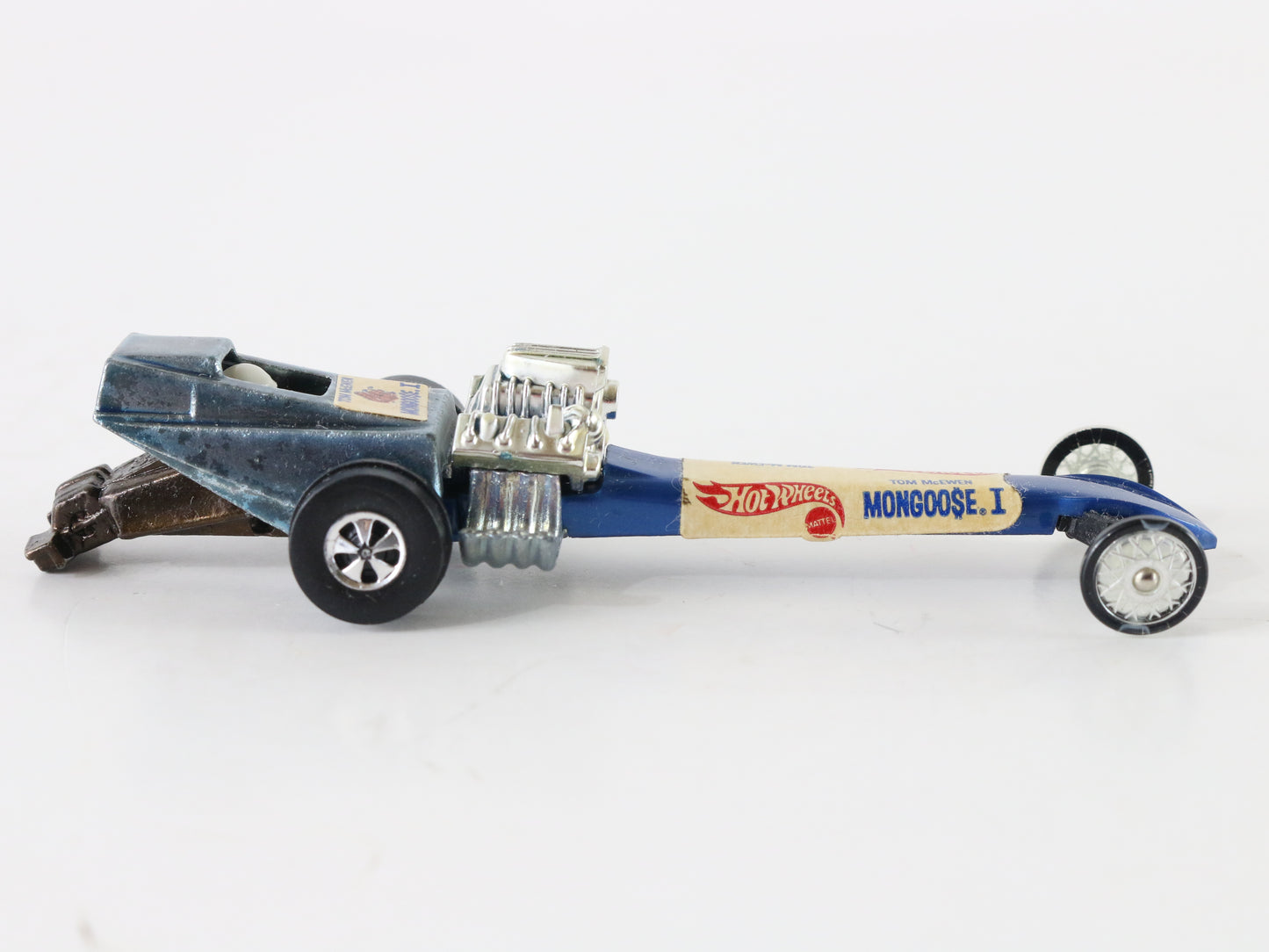 Vintage Hot Wheels Tom Mcewan Mongoose 1 Blue W/ Decals Mattel 1:64 5951002