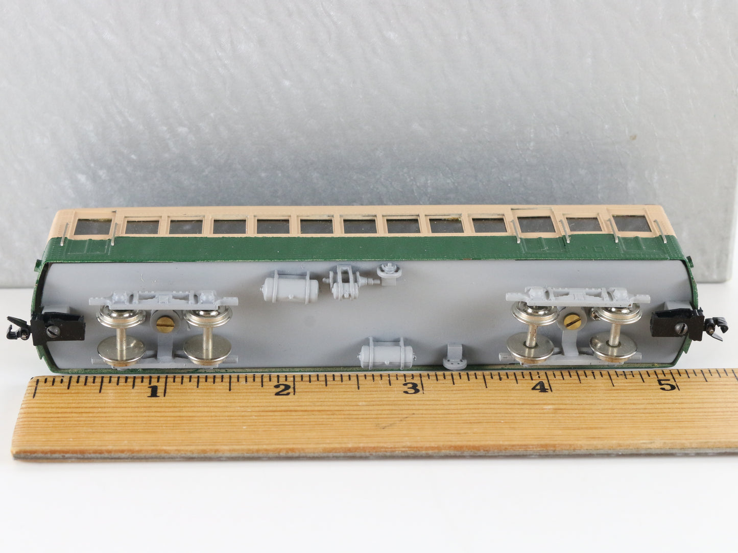 Coral Ueda Kotsu N Green Painted Brass Trolly Passenger Car