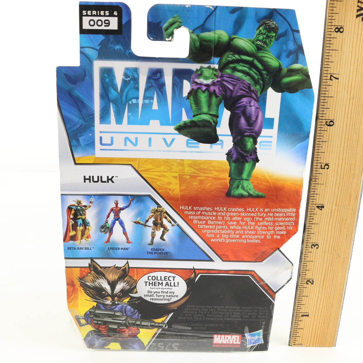 Marvel Universe Series 4 009 Incredible Hulk Hasbro 3.75" Action Figure