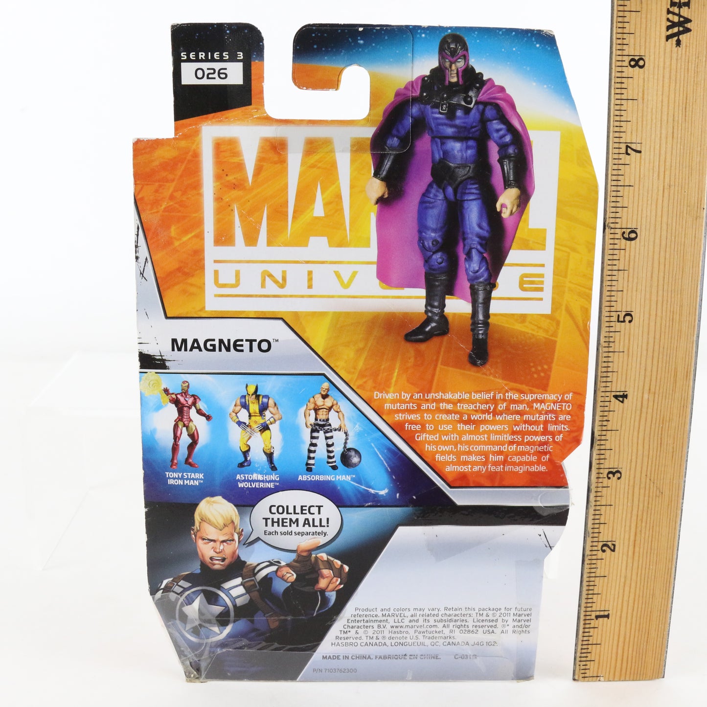 Marvel Universe 3.75 Magneto Series 3 026 Action Figure Hasbro