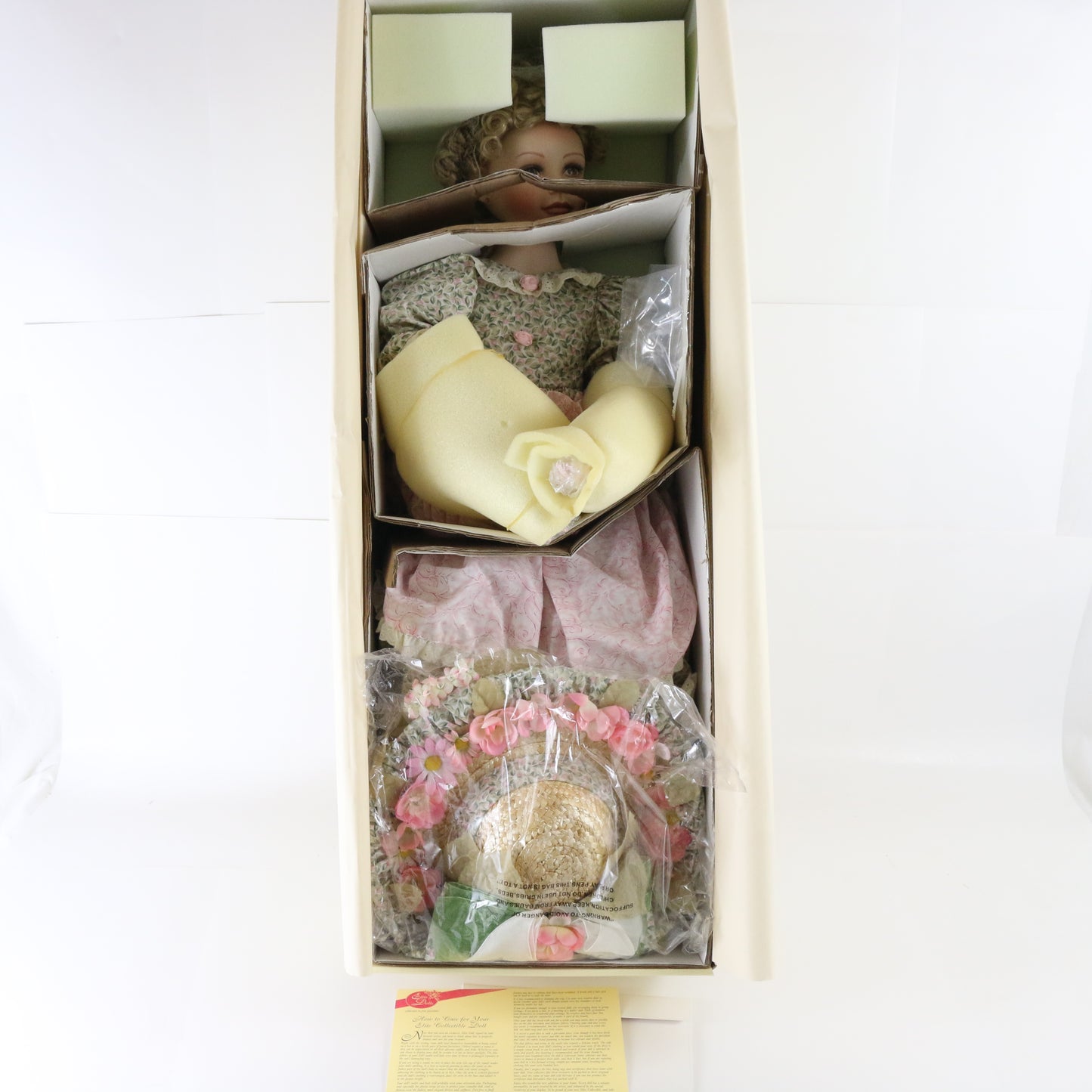 Kathleen? Elite Dolls Large 30" Porcelain Doll W/ Box & Accessories