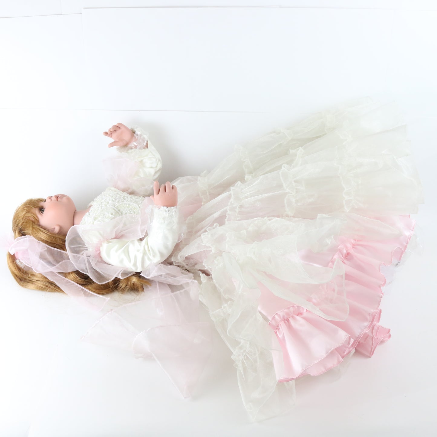 Mistie Rustie Pink Dress Girl Large 35" Vinyl Doll 170/200 W/ Extra Accessories