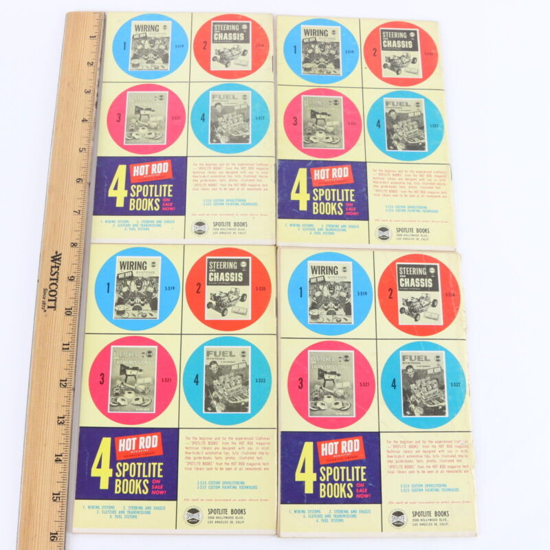 Lot Of 4 Brake Systems Spotlite 523 1962 Vintage Hot Rod Magazines
