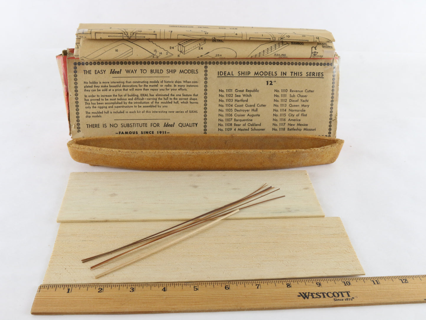 City Of Flint Historic Ships Ideal Models Wooden Boat Kit
