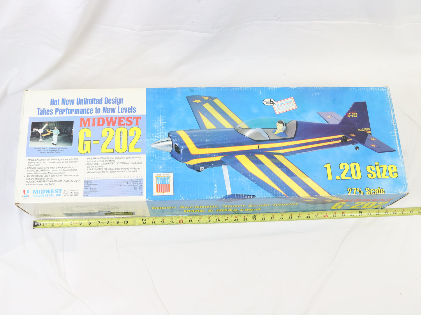 Midwest Products G-202 1:20 27% Scale 72" Wingspan Wood RC Kit