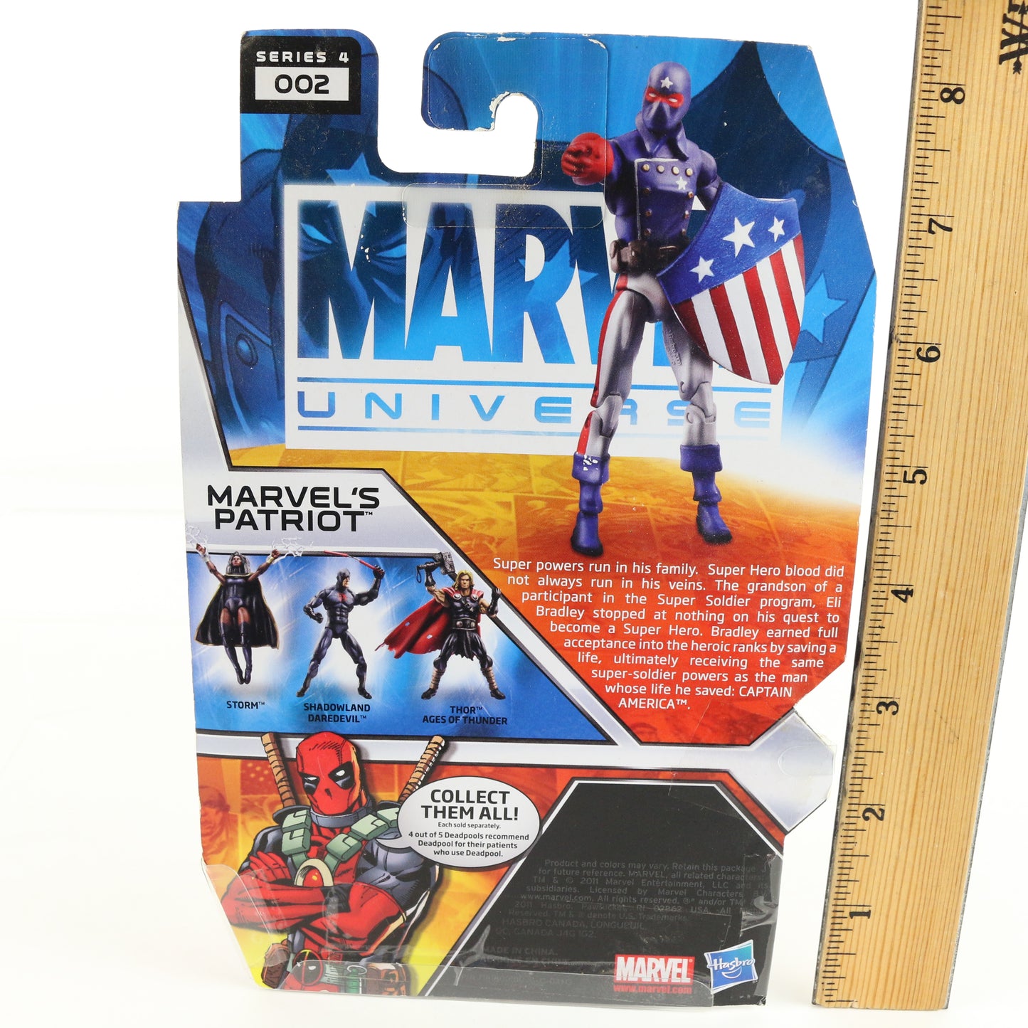 Marvel Universe Series 4 002 Patriot Eli Bradley Hasbro 3.75" Action Figure