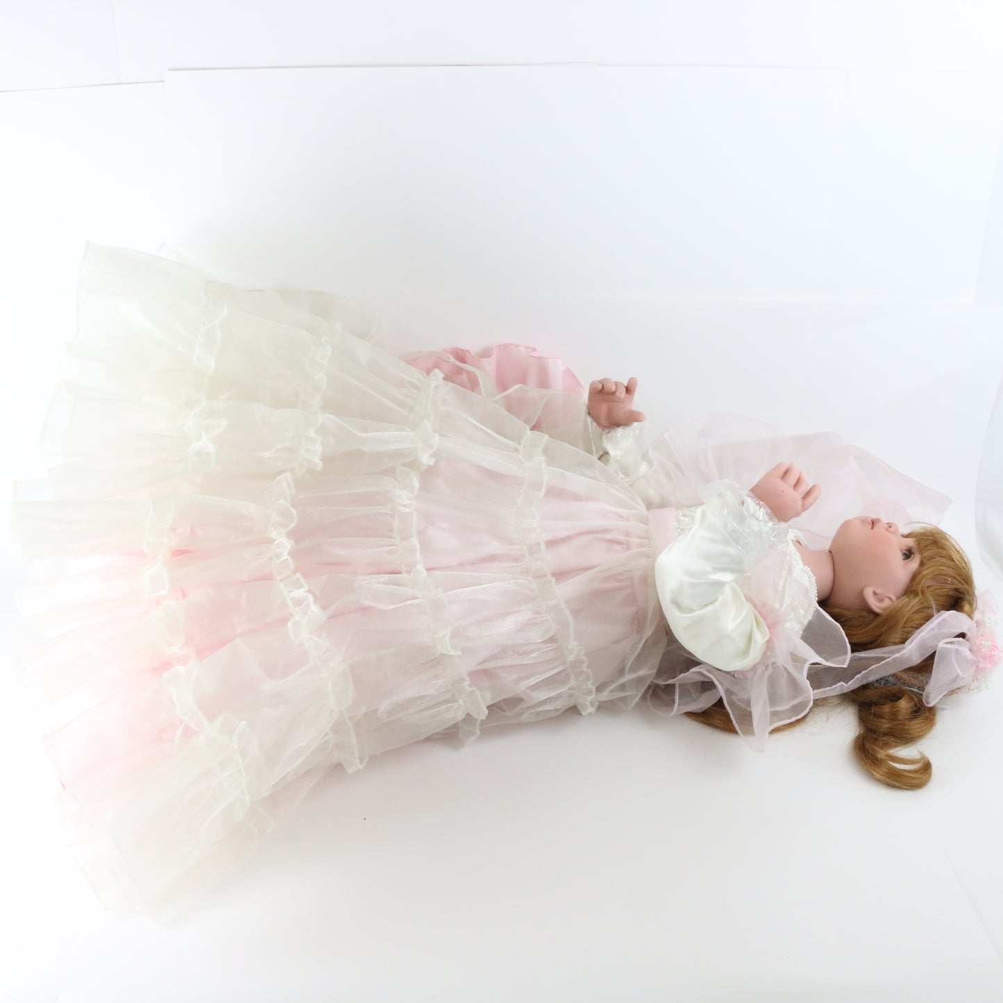 Mistie Rustie Pink Dress Girl Large 35" Vinyl Doll 170/200 W/ Extra Accessories
