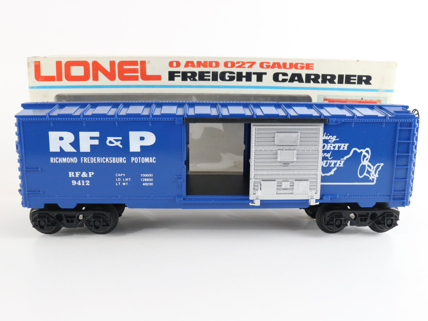 Lionel O 6-9412 Richmond Fredericksburg Potomac RF&P 9412 Box Car iconic Southeastern rail line model boxcar