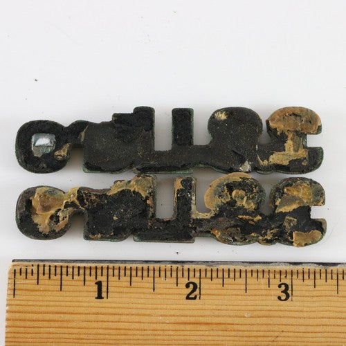 Lot Of 2 Buick 3.8 Litre Automobile Emblem Nameplate Badge 3.5"