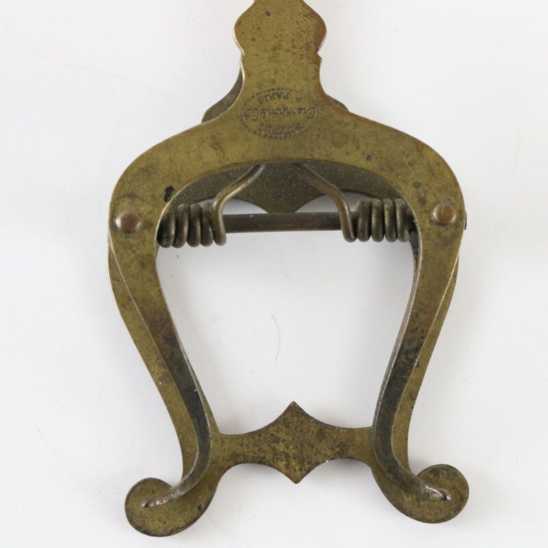 Antique Metal Band Sheet Music Holder Clip Buffet Crampon Paris
