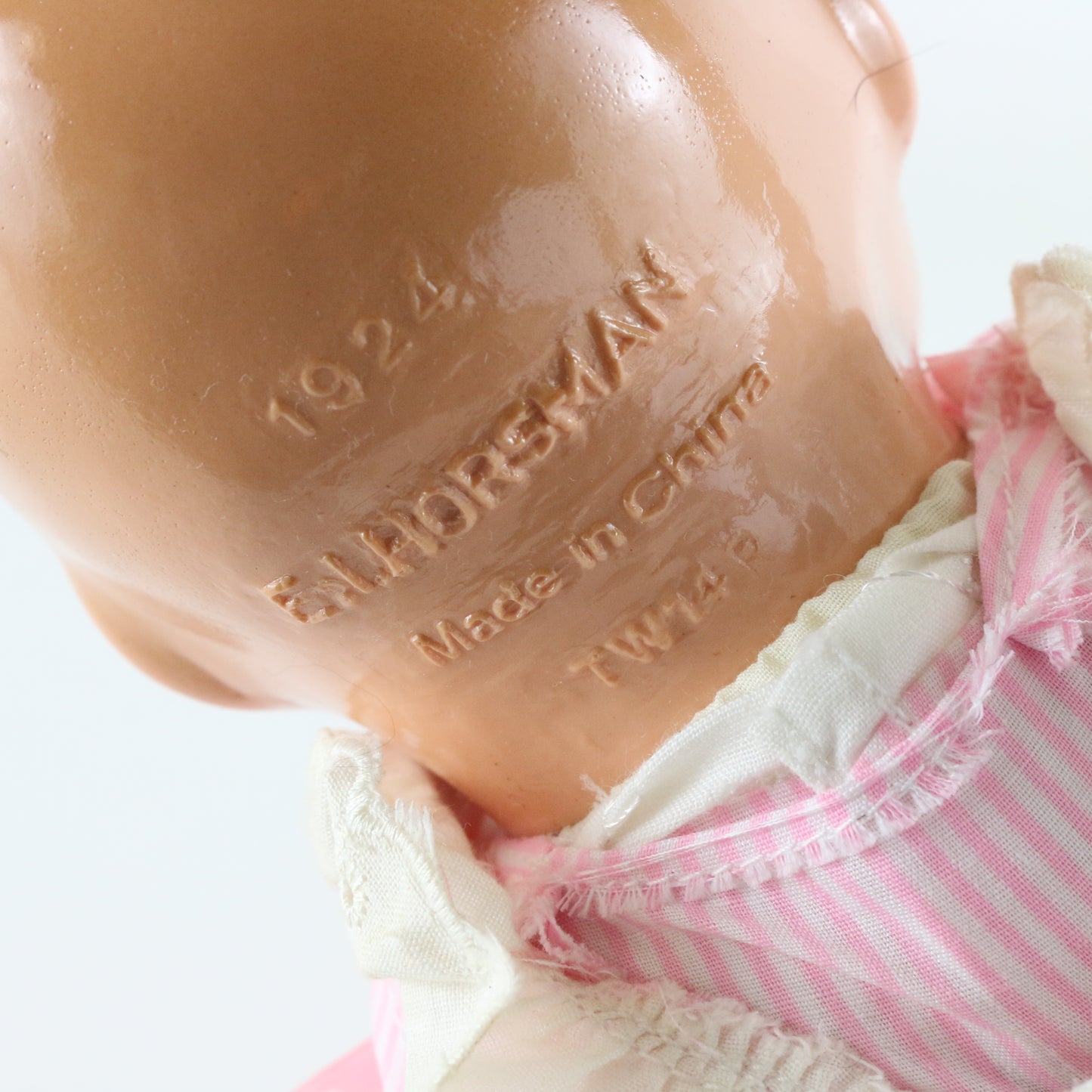 Tynie Twins Pink Dress Girl Horsman 13" Doll W/ Pink Cap Tw14