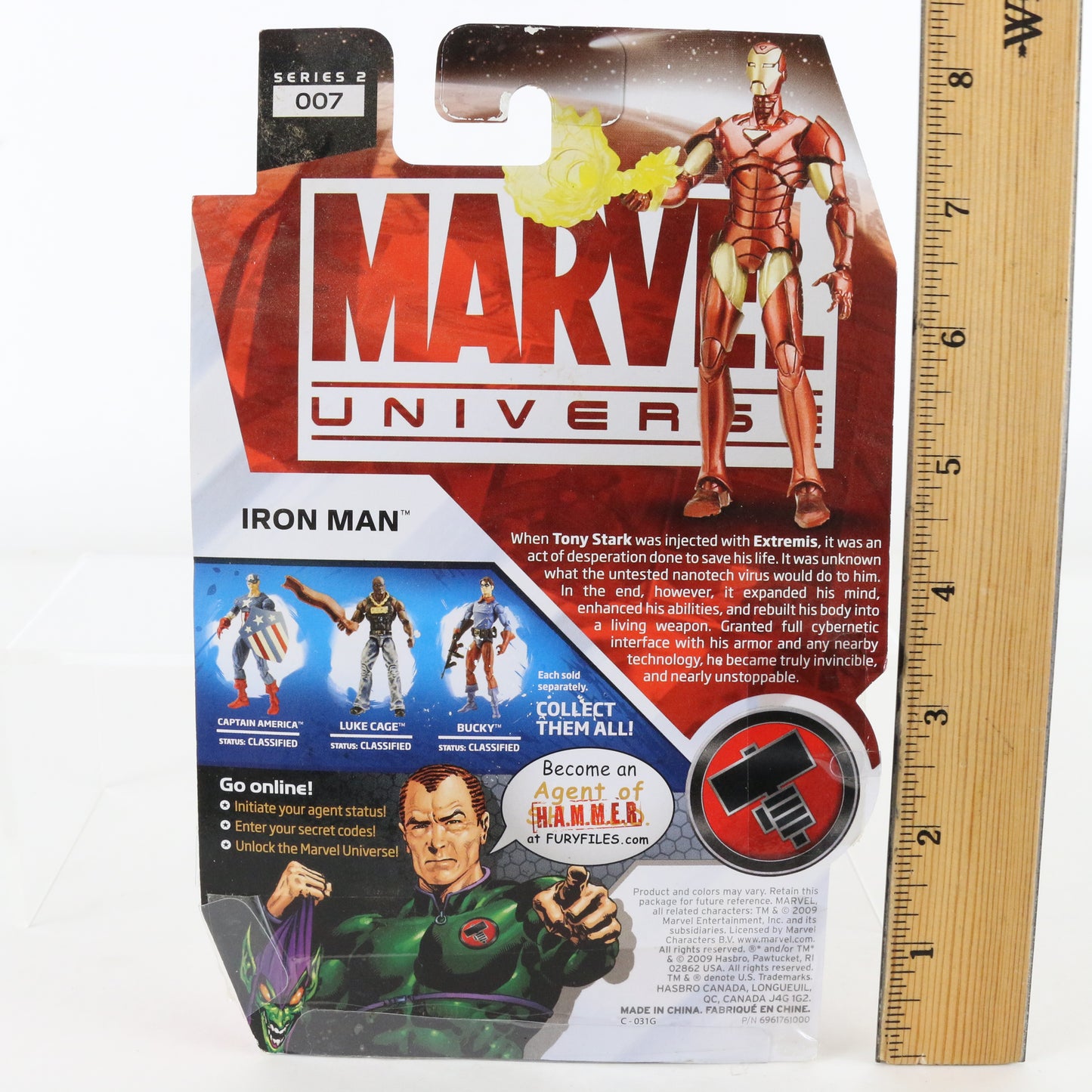 Marvel Universe Series 2 007 Iron Man 3.75" Action Figure Hasbro