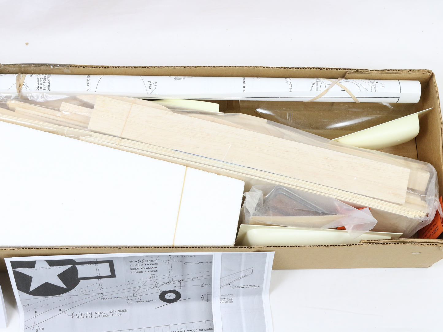 Jemco North American P-51 Mustang 53" Wingspan Wood RC Plane Kit
