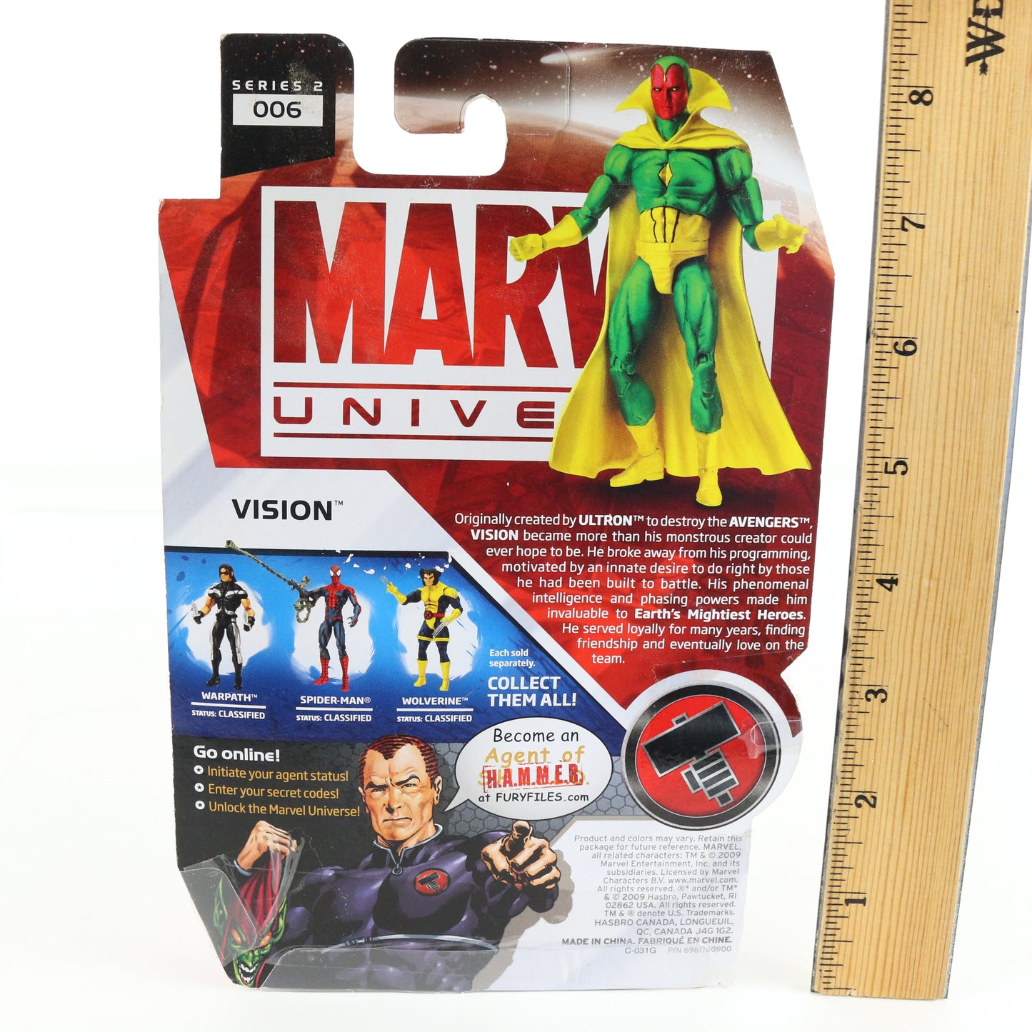 Marvel Universe Series 2 006 Vision Hasbro 3.75" Action Figure