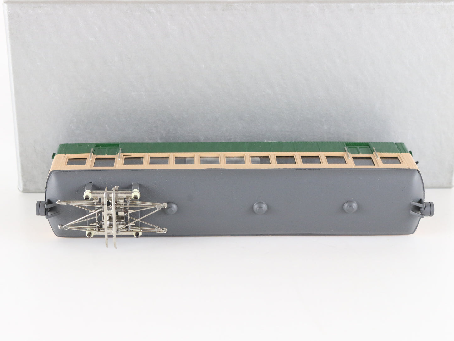 Coral Ueda Kotsu Moha Japan N Painted Brass Trolly Car W/ Pantograph