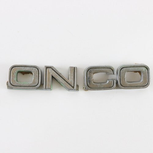Ford Bronco Silver Plastic Nameplate Emblem Badge FOR PARTS INCOMPLETE