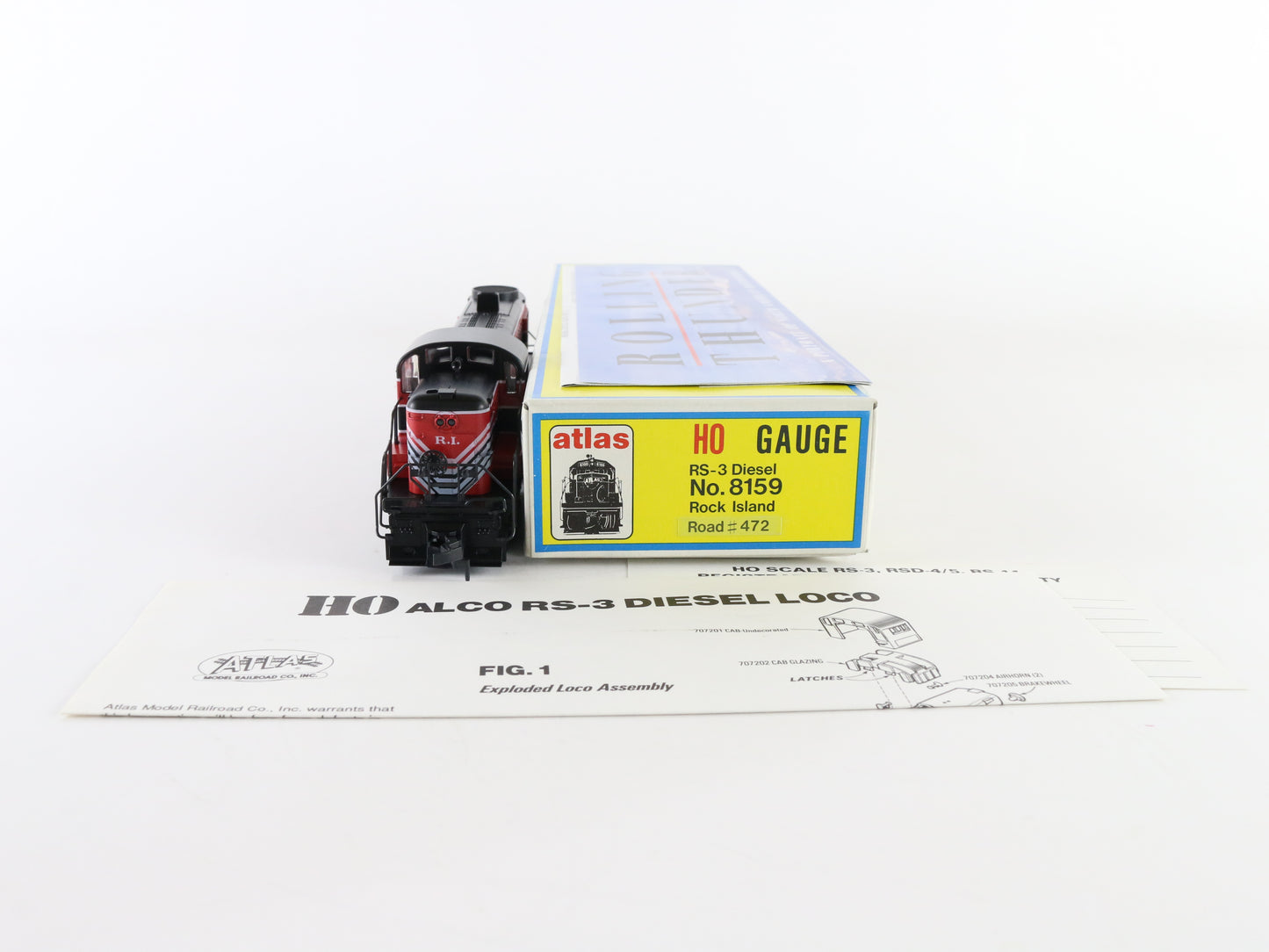 Atlas HO Rock Island 472 RS3 Diesel Locomotive Engine