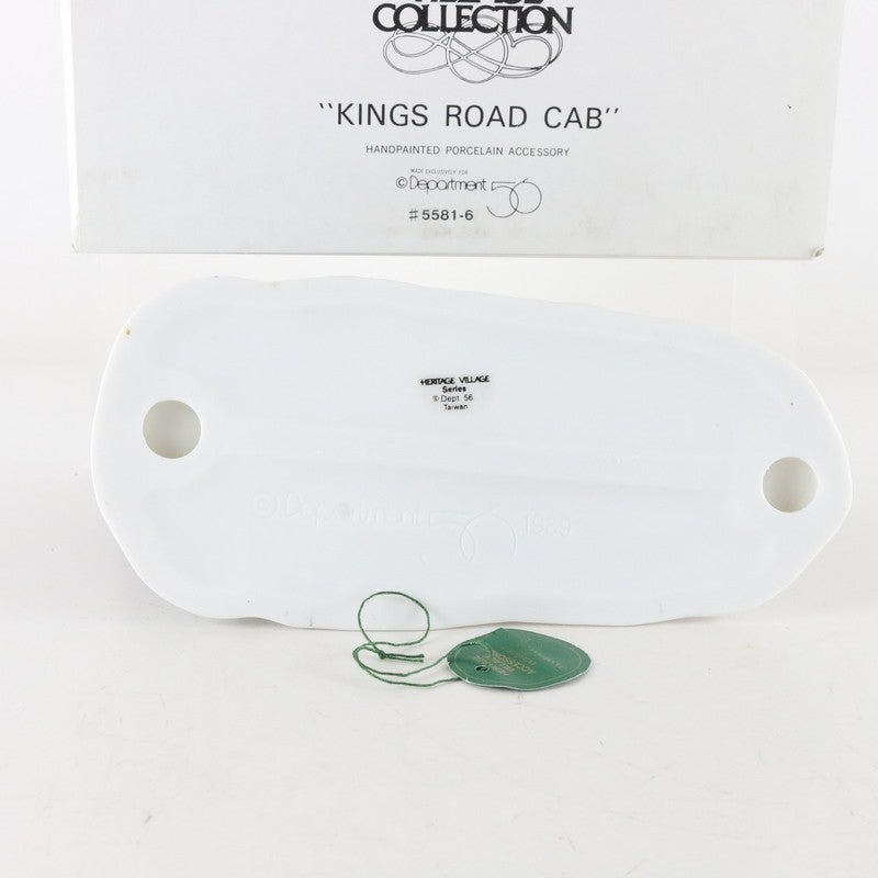 Dept 56 Heritage Village Kings Road Cab Christmas Porcelain Accessory 5581-6