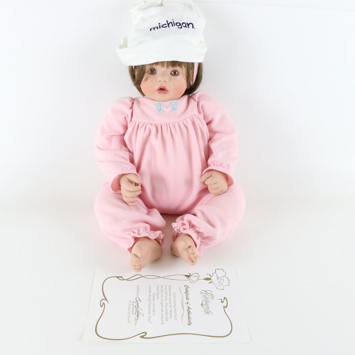 Mommy Loves Me Series Susan Wakeen Exclusively Yours 19" Vinyl W/ Michigan Hat