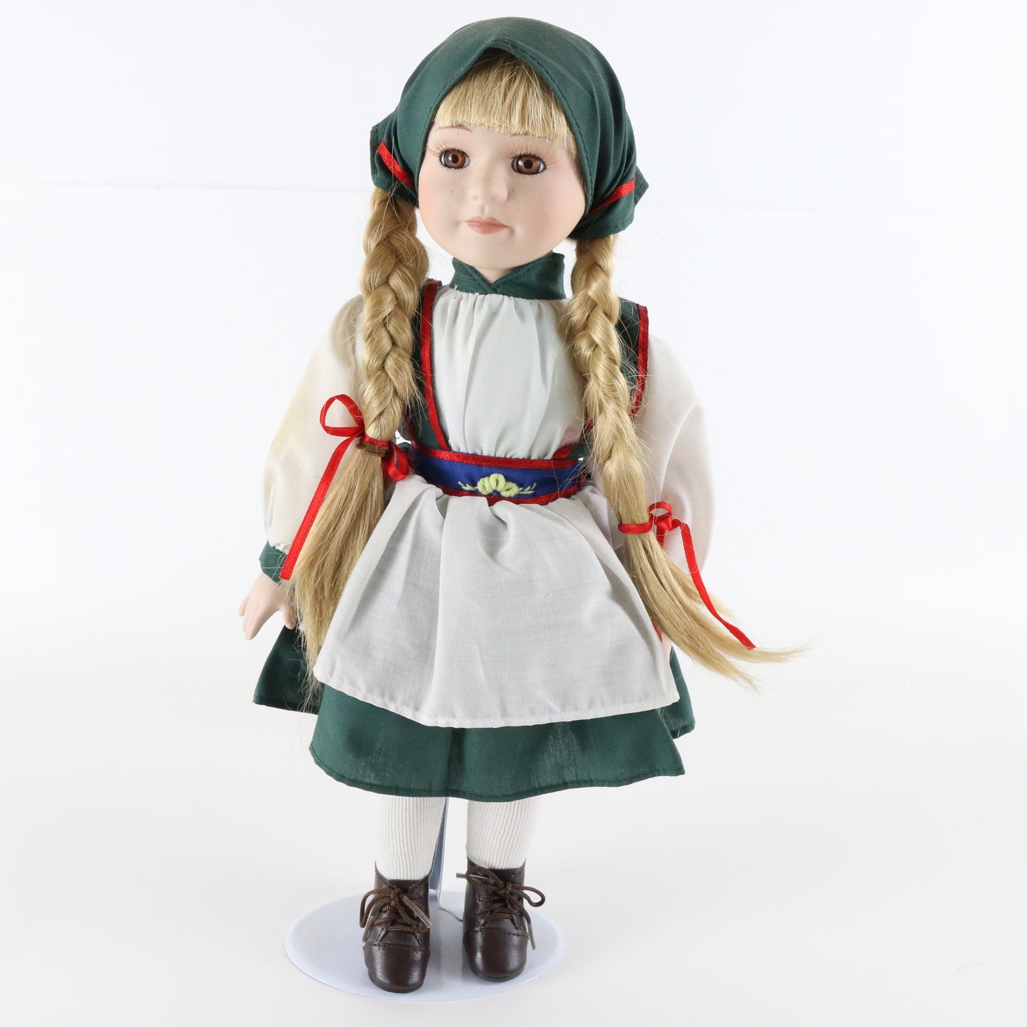 Vintage Gretel House Of Lloyd Large 14.5" Girl Porcelain Doll W/ Dress