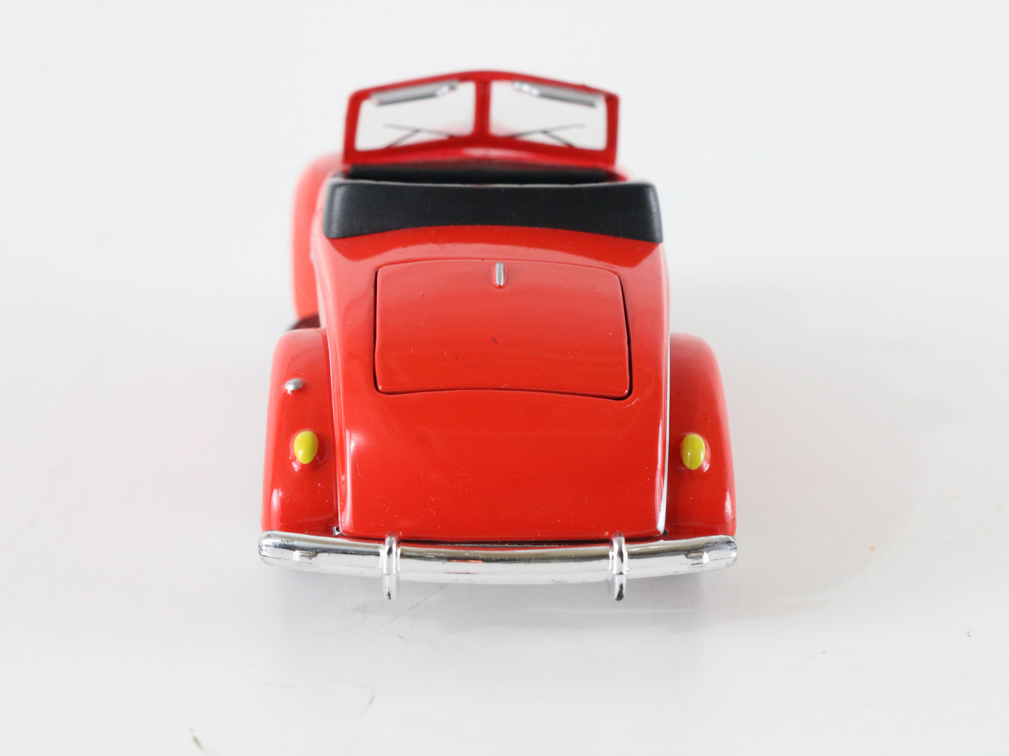 1940 Ford Roadster Convertible Red & Black Golden Wheel 1:32 9520 Model Car