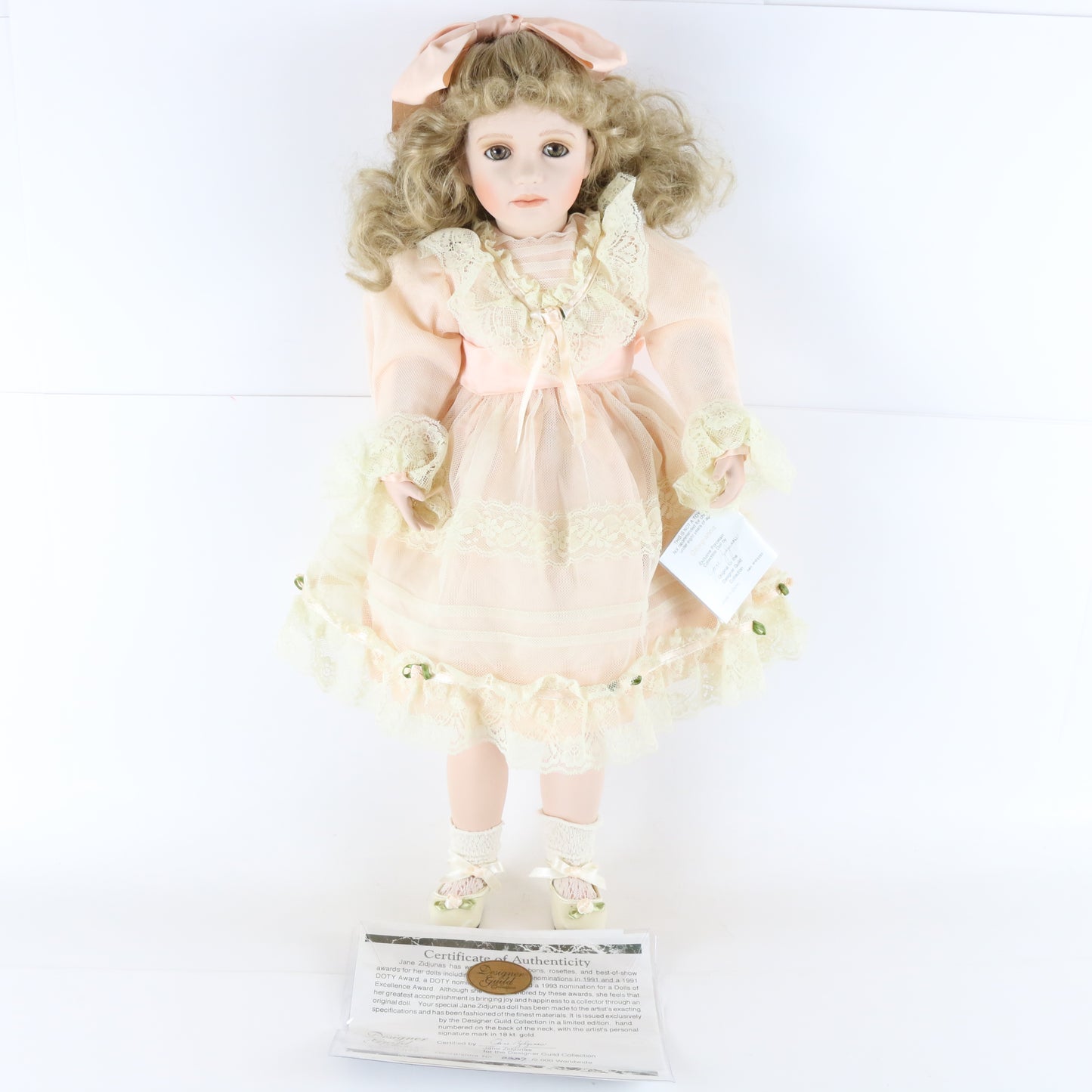 Georgianna Jane Zidjunas Designer Guild Large 21.5" Porcelain Doll 387/2000