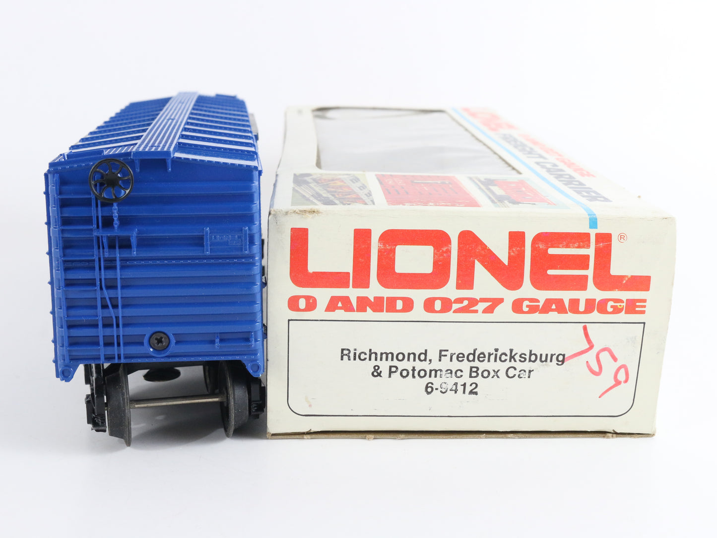 Lionel O 6-9412 Richmond Fredericksburg Potomac RF&P 9412 Box Car iconic Southeastern rail line model boxcar