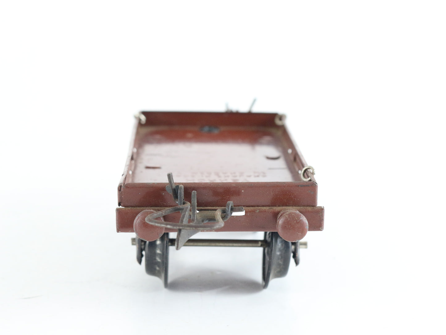 Hornby Meccano O LMS 219493 Low Side Gondola FLAT Car Tin Train prewar open-top freight wagon collectible