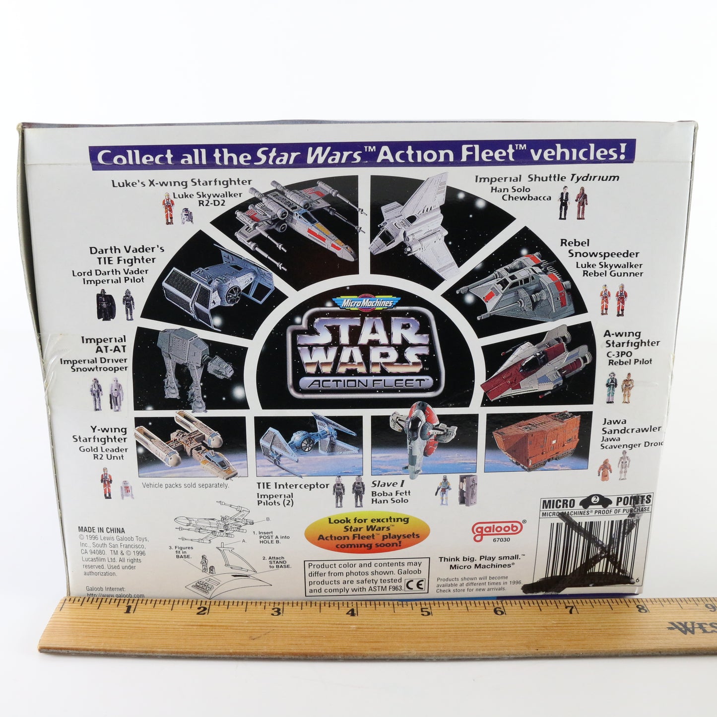 Micro Machines Star Wars Y-wing Starfighter Action Fleet Galoob 67030