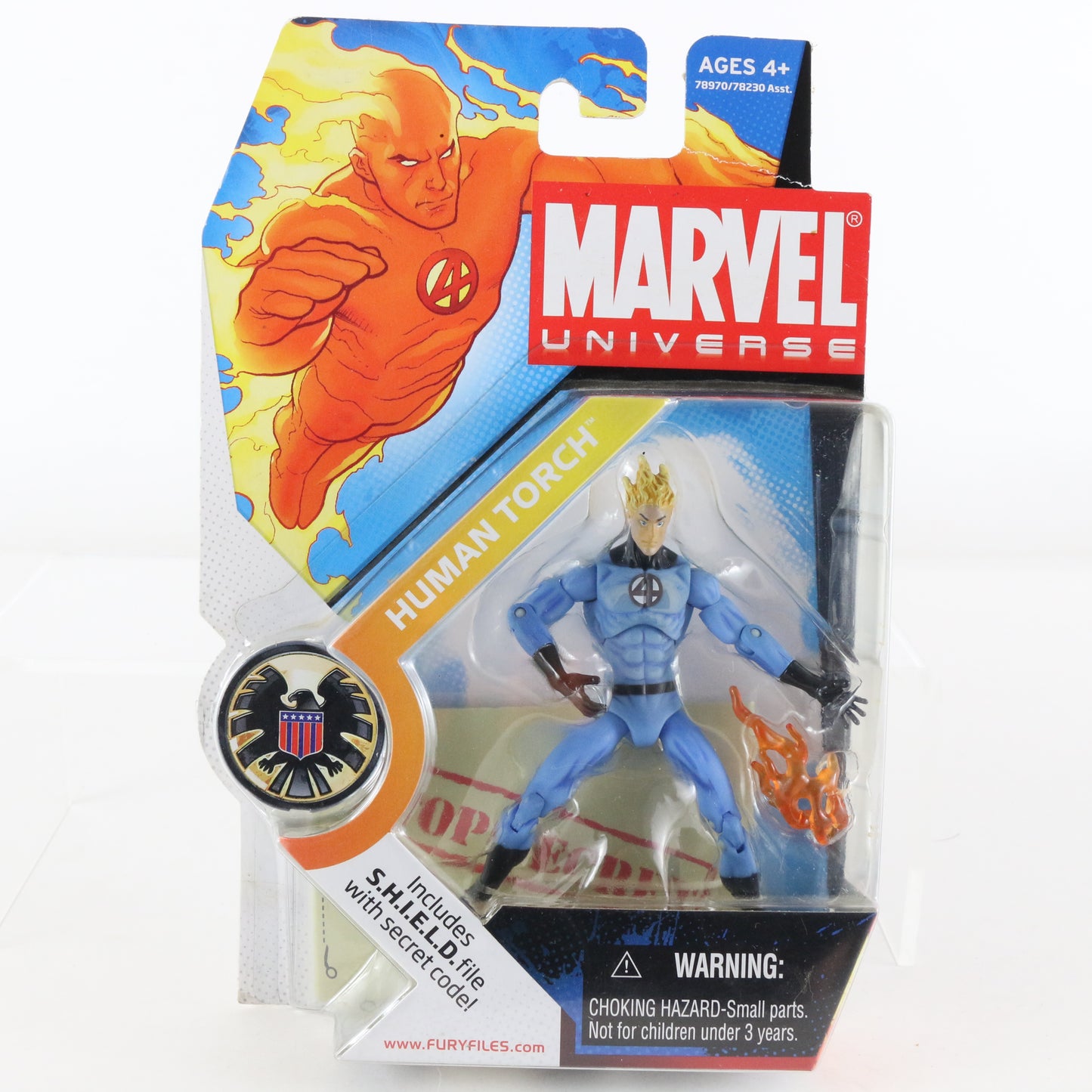Marvel Universe 011 Human Torch Fantastic 4 3.75" Action Figure Hasbro