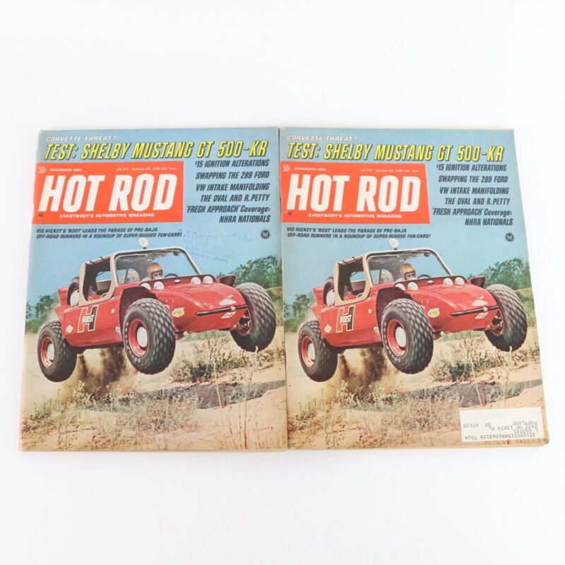Lot Of 4 Hot Rod 427 & Shelby Mustang November & December 1968 Car Magazines