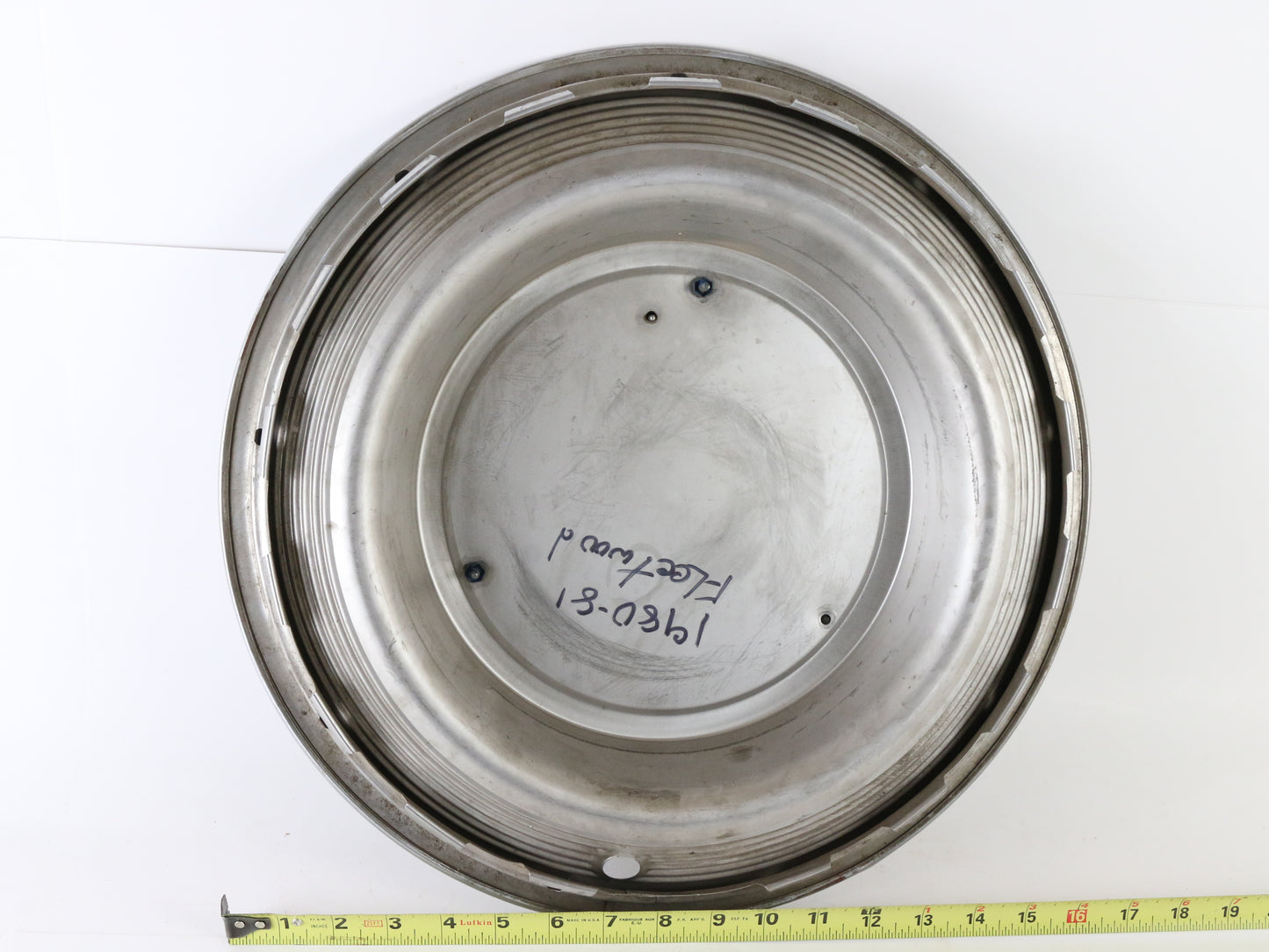 Lot Of 2 Vintage 1980-81 Cadillac Fleetwood Metal Wheel Hubcaps 16.5"