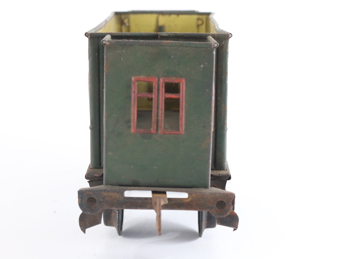 Bing Prewar GBN O Green Postwagen Baggage Car Model Train historic German baggage coach tinplate collectible