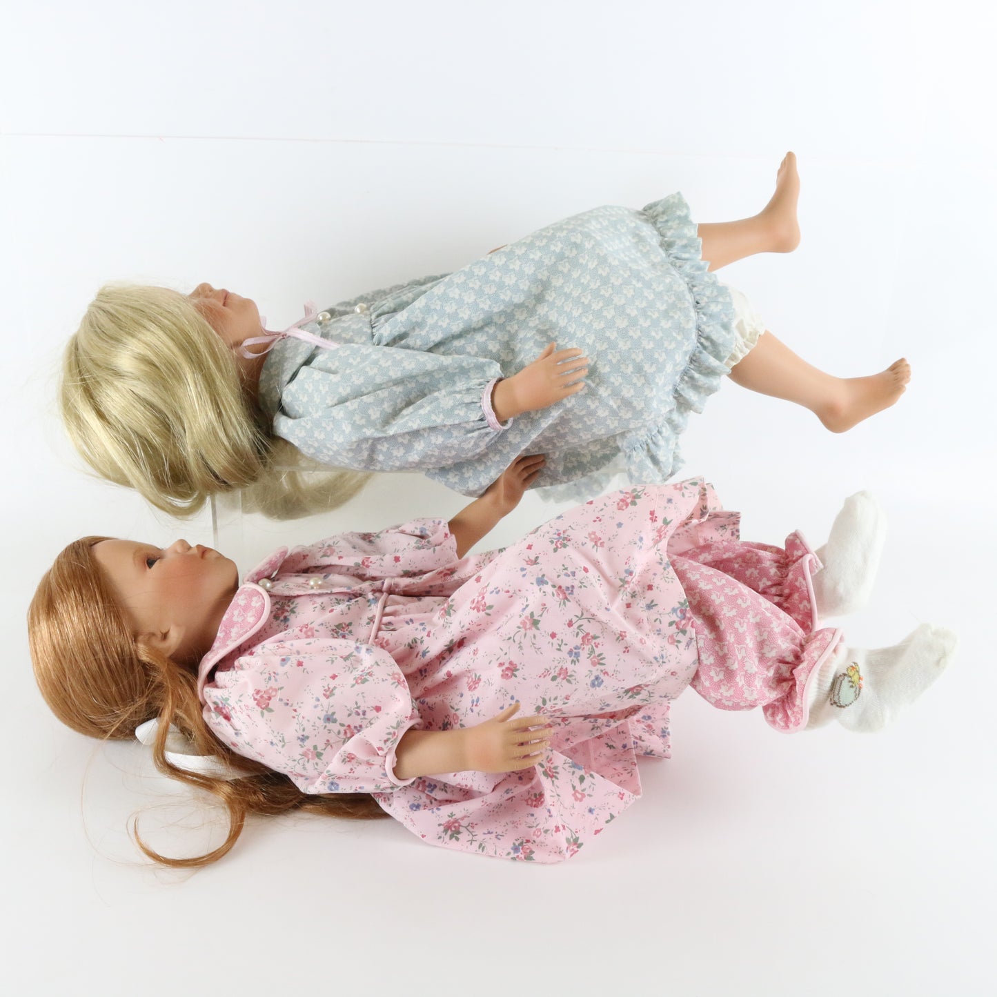 Set Of 2 Wendy & Emily Pamela Erff Masterpiece 21" & 20" Porcelain Dolls 26/1500