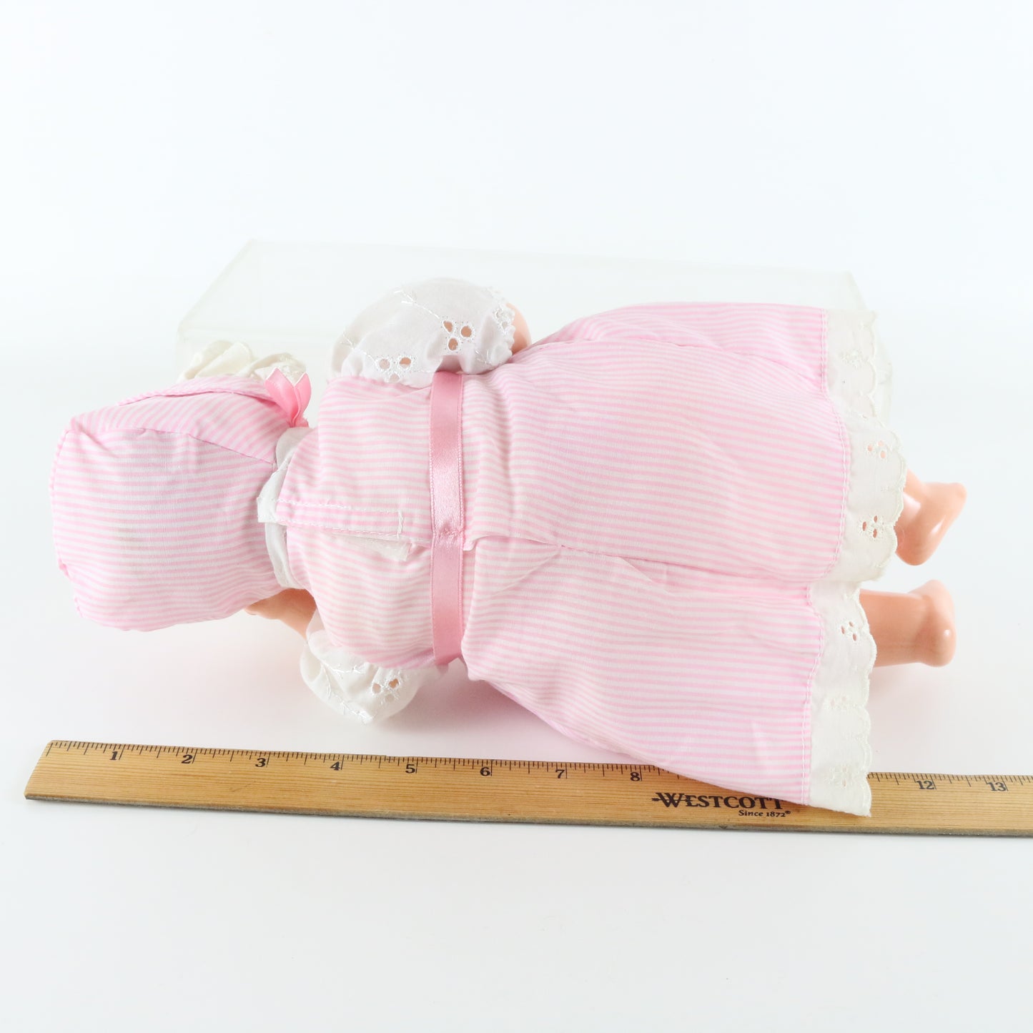 Tynie Twins Pink Dress Girl Horsman 13" Doll W/ Pink Cap Tw14