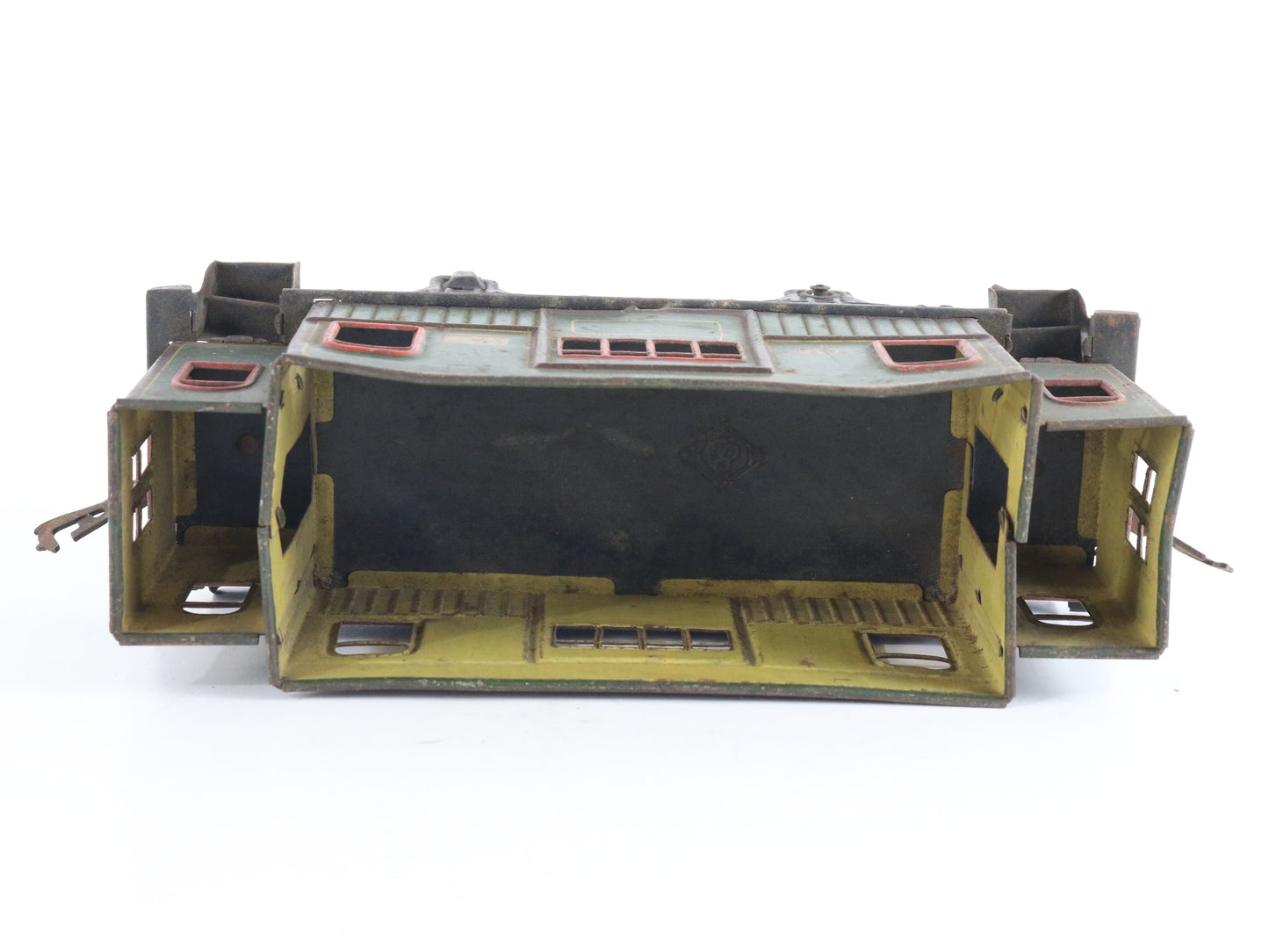Bing Prewar GBN O Green Postwagen Baggage Car Model Train historic German baggage coach tinplate collectible