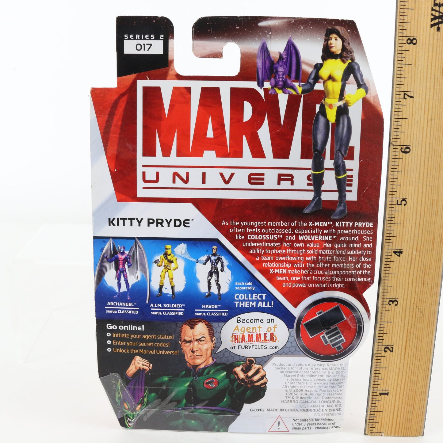 Marvel Universe Kitty Pryde 3.75" Series 2 017 Hasbro FIGURE