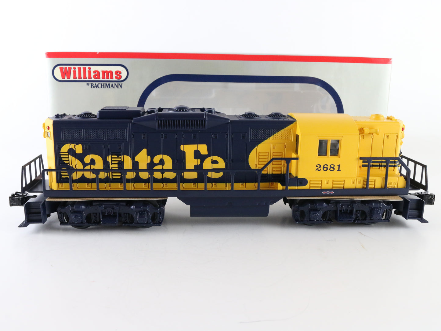 Williams O Santa Fe 2681 Blue Yellow GP9 Diesel Locomotive