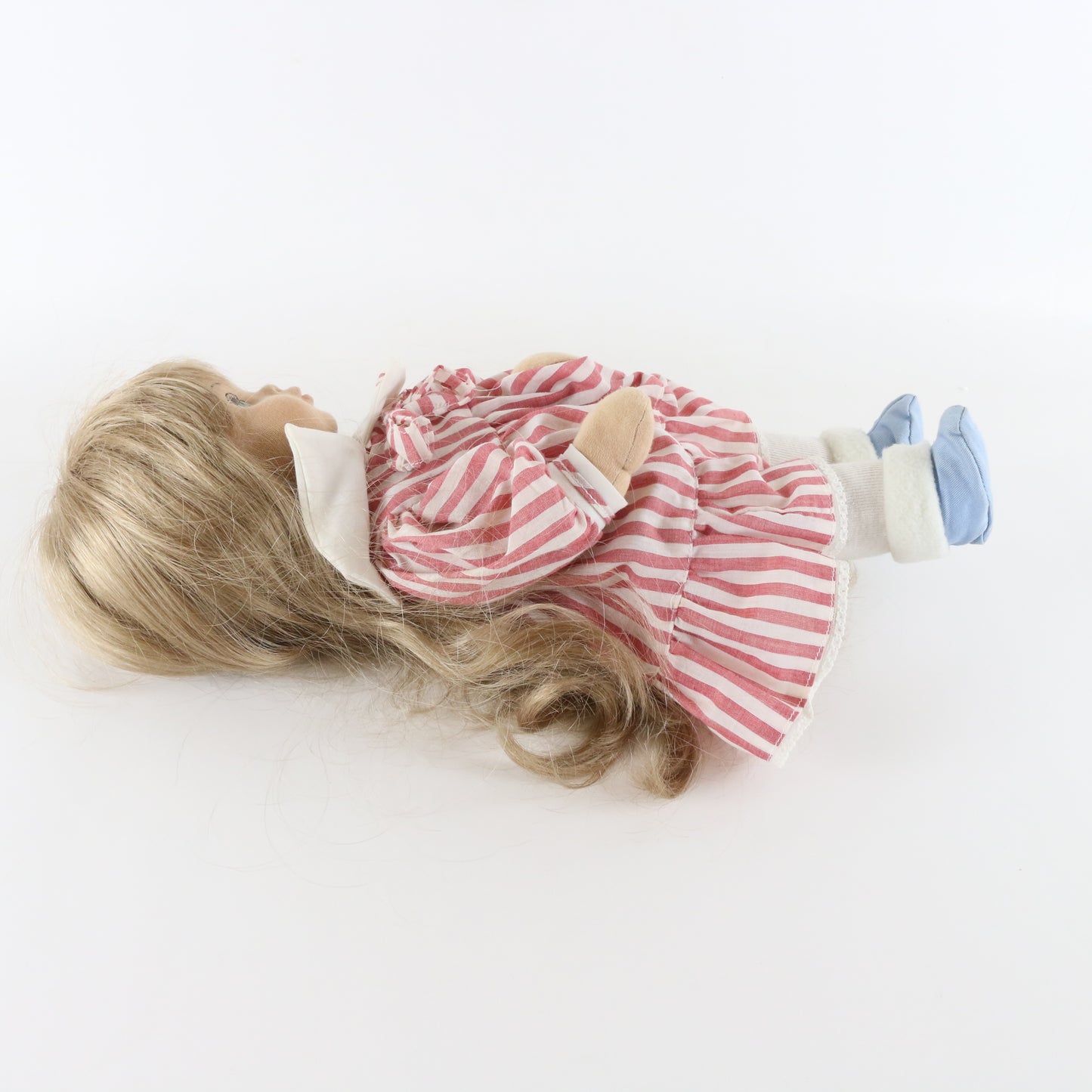 Herbert Stolle Stupsi Large Fabric 16.5" Doll W/ Red White Dress