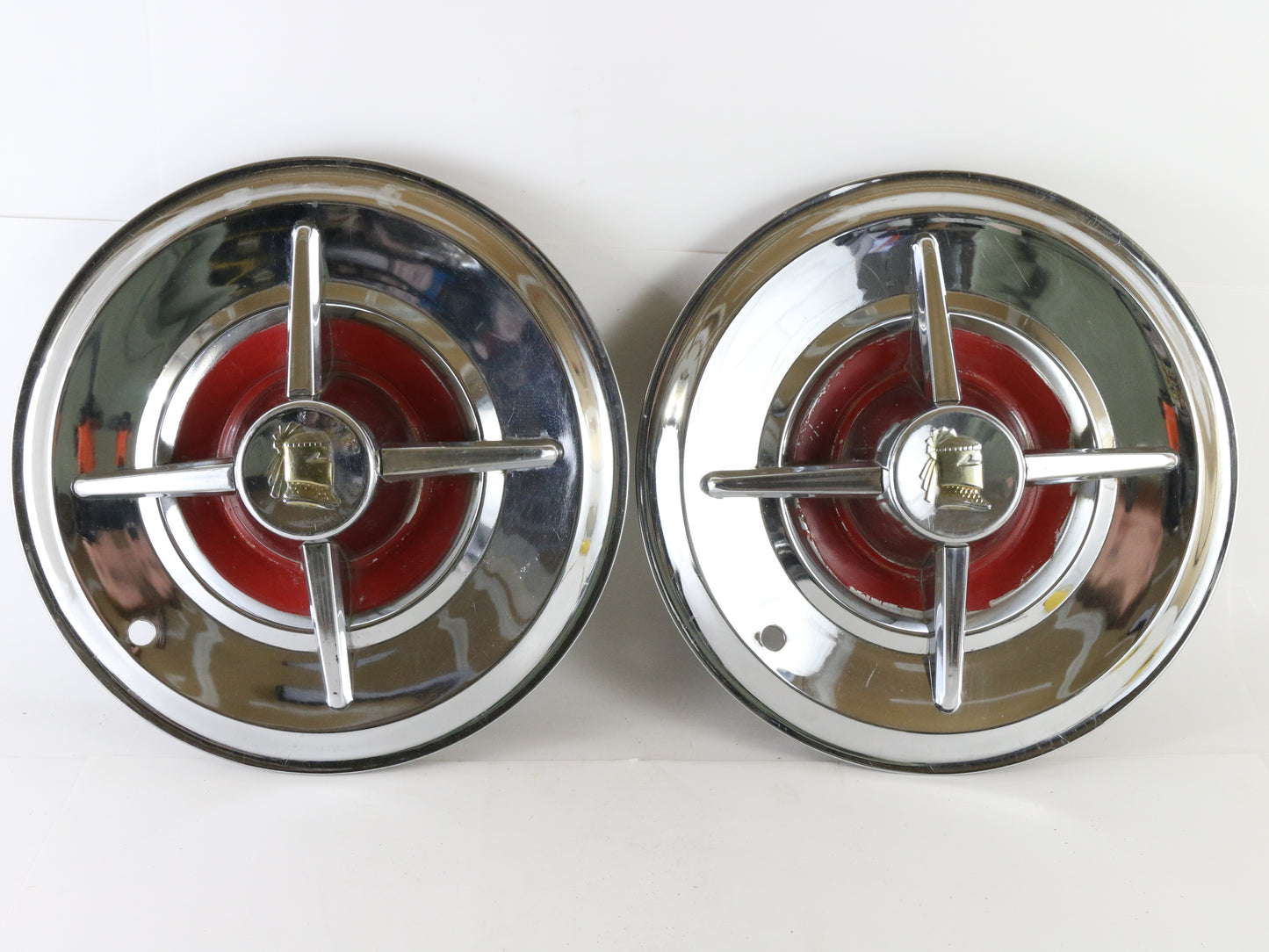 Lot Of 4 Vintage 1950s Dodge Lancer Metal Wheel Hubcaps 14.5"