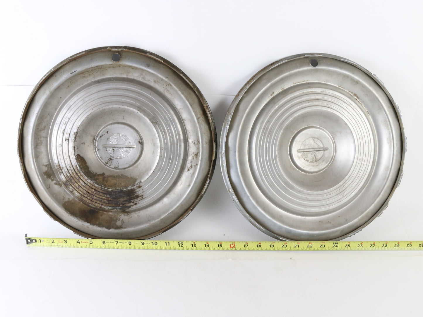 Lot Of 4 Vintage 1954-55 Oldsmobile Metal Wheel Hubcaps 15.25"
