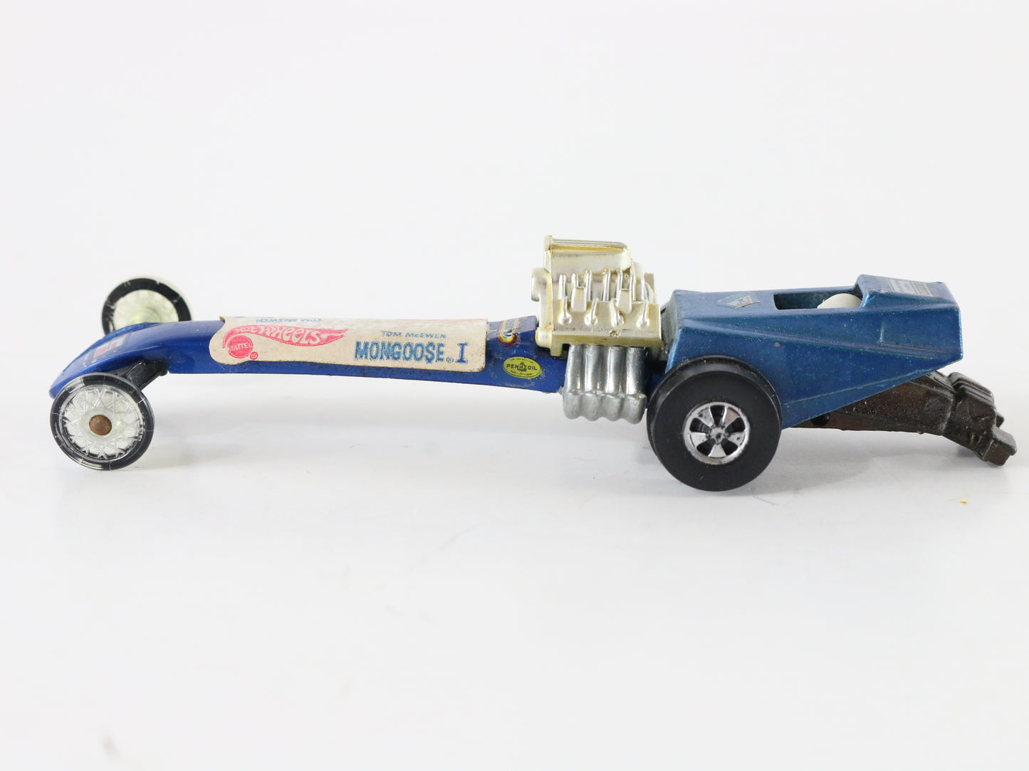 Vintage Hot Wheels Tom McEwen Mongoose 1 W/ Decals Mattel 1:64 5951002