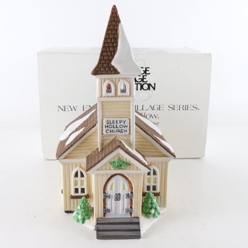 Department 56 New England Village Sleepy Hollow Church XMAS Building 5955-2