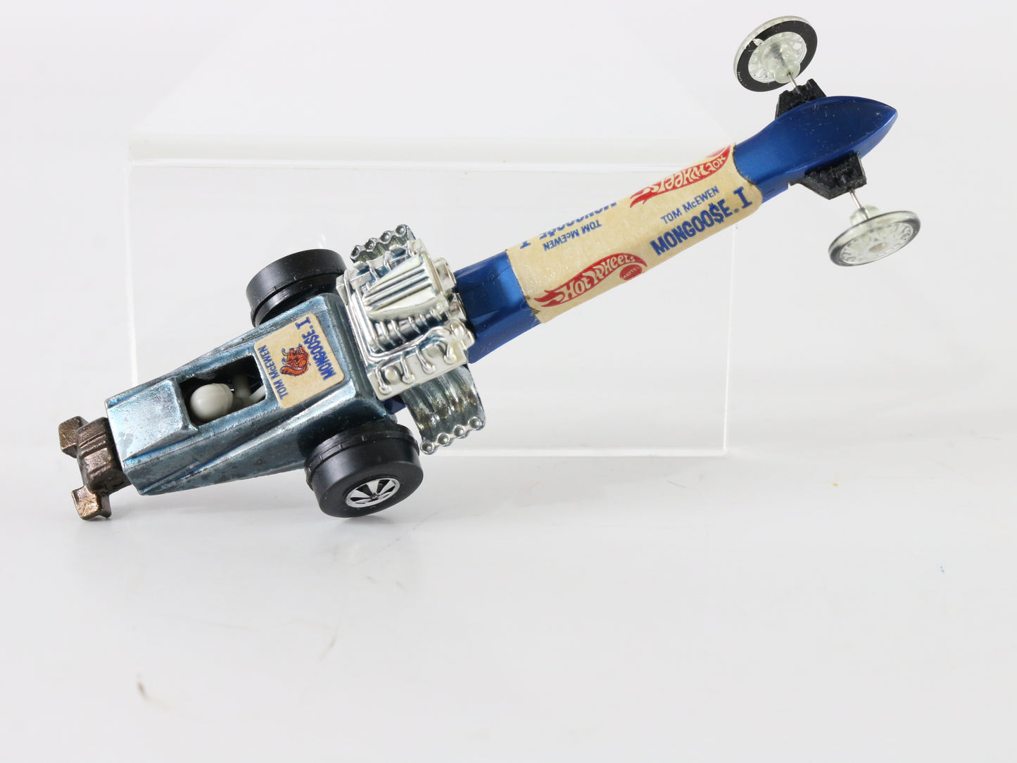 Vintage Hot Wheels Tom Mcewan Mongoose 1 Blue W/ Decals Mattel 1:64 5951002