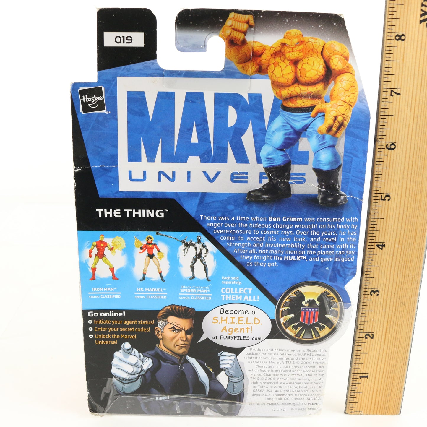 Marvel Universe 019 The Thing Fantastic Four Hasbro 3.75" Action Figure