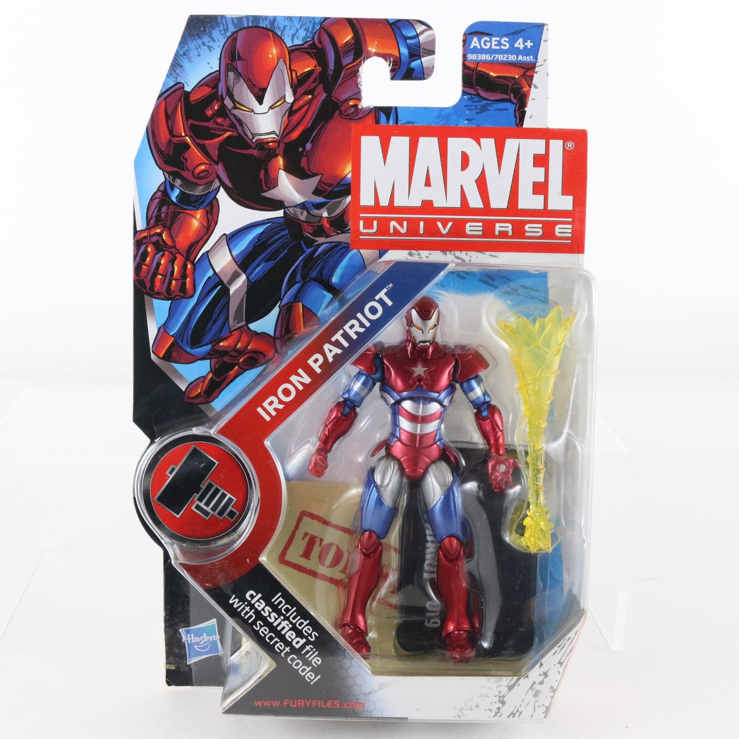 Marvel Universe Series 2 019 Iron Patriot 3.75" Action Figure Hasbro