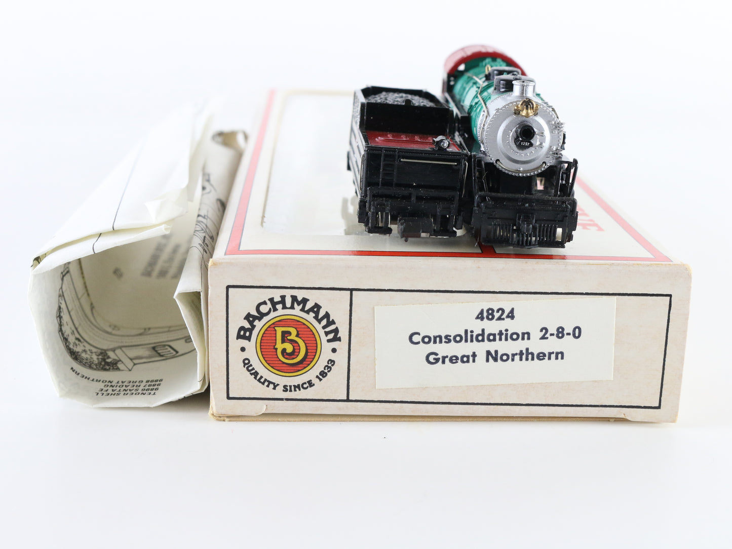 Bachmann N GN 1257 Consolidation 2-8-0 Steam Locomotive