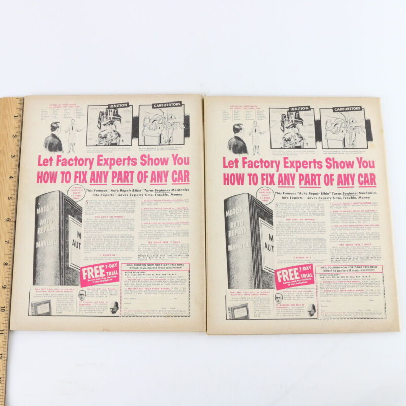 Lot Of 5 Cars Automotive June Aug Oct Nov 1960 Vintage Car Magazines