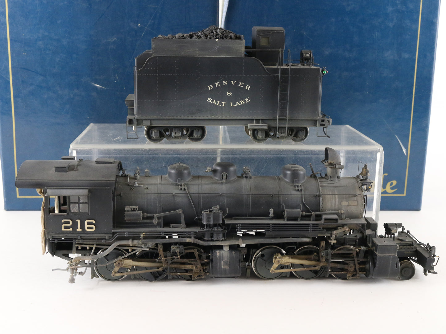Pacific Fast Mail O Scale Denver Salt Lake 216 2-6-6-0 Brass 2 Rail Steam Loco