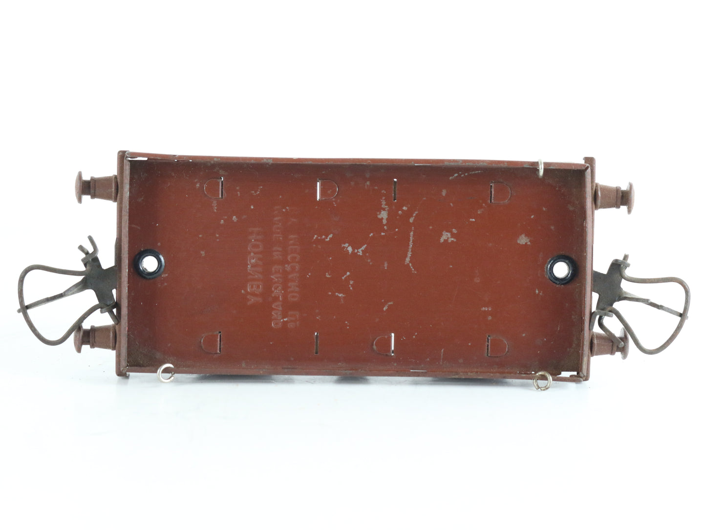 Hornby Meccano O LMS 219493 Low Side Gondola FLAT Car Tin Train prewar open-top freight wagon collectible